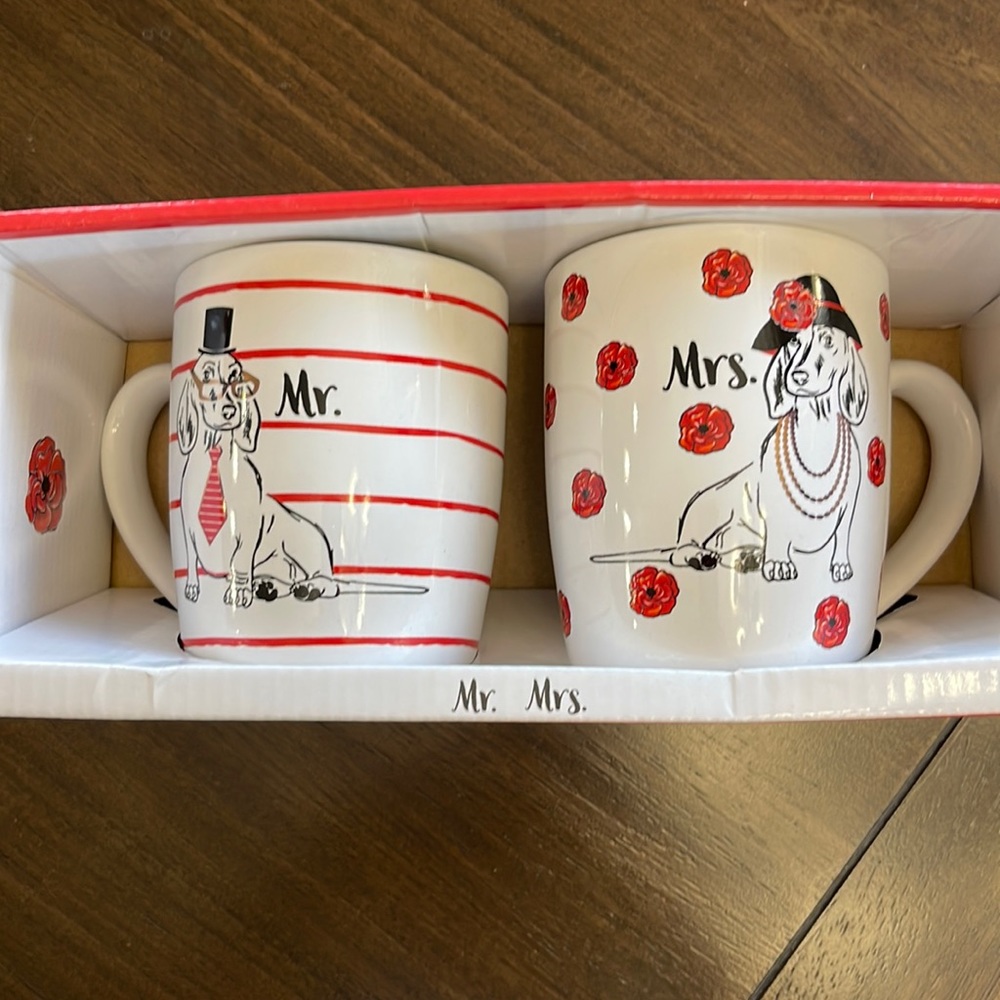 Mr & Mrs Dachshund mugs